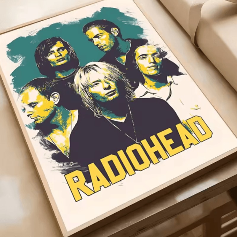 Radiohead Vintage Rock Band Poster Retro Music Wall Art Decor 10