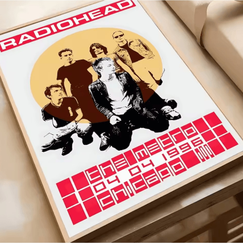 Radiohead Vintage Rock Band Poster Retro Music Wall Art Decor 11