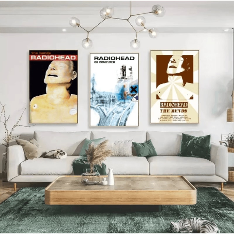Radiohead Vintage Rock Band Poster Retro Music Wall Art Decor 17
