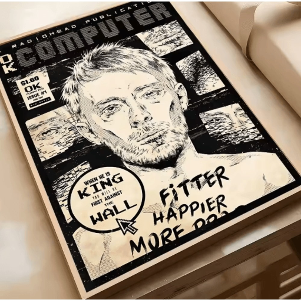 Radiohead Vintage Rock Band Poster Retro Music Wall Art Decor 9