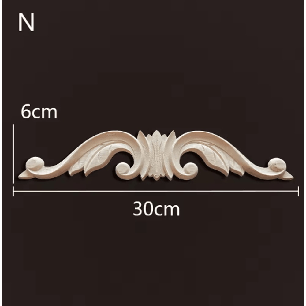 Antique Wood Carving Appliques Decorative Wall Furniture Onlays Mouldings 3