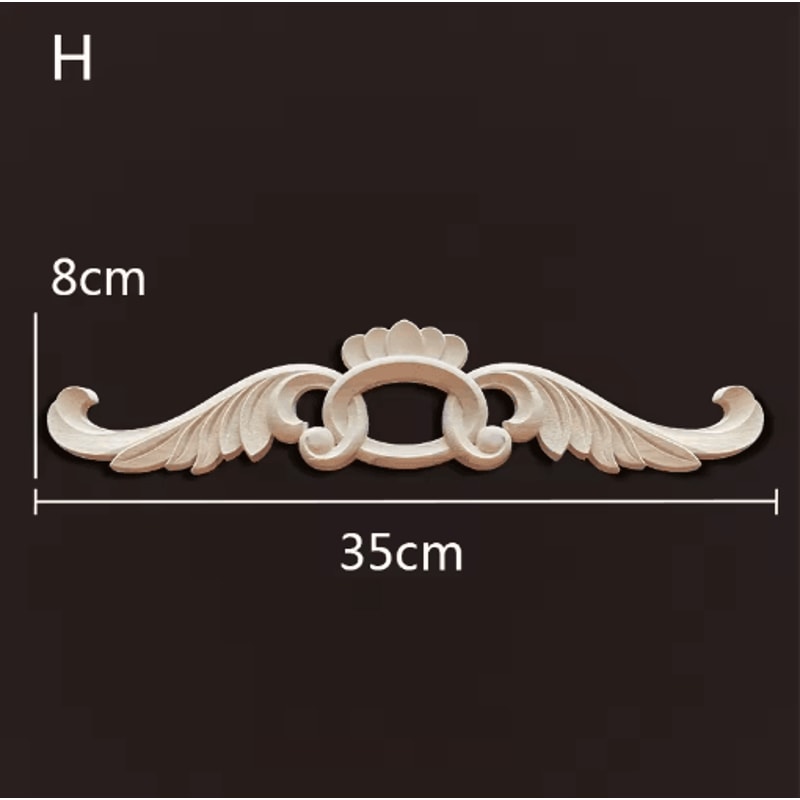 Antique Wood Carving Appliques Decorative Wall Furniture Onlays Mouldings 13