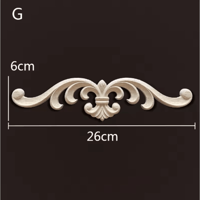 Antique Wood Carving Appliques Decorative Wall Furniture Onlays Mouldings 14