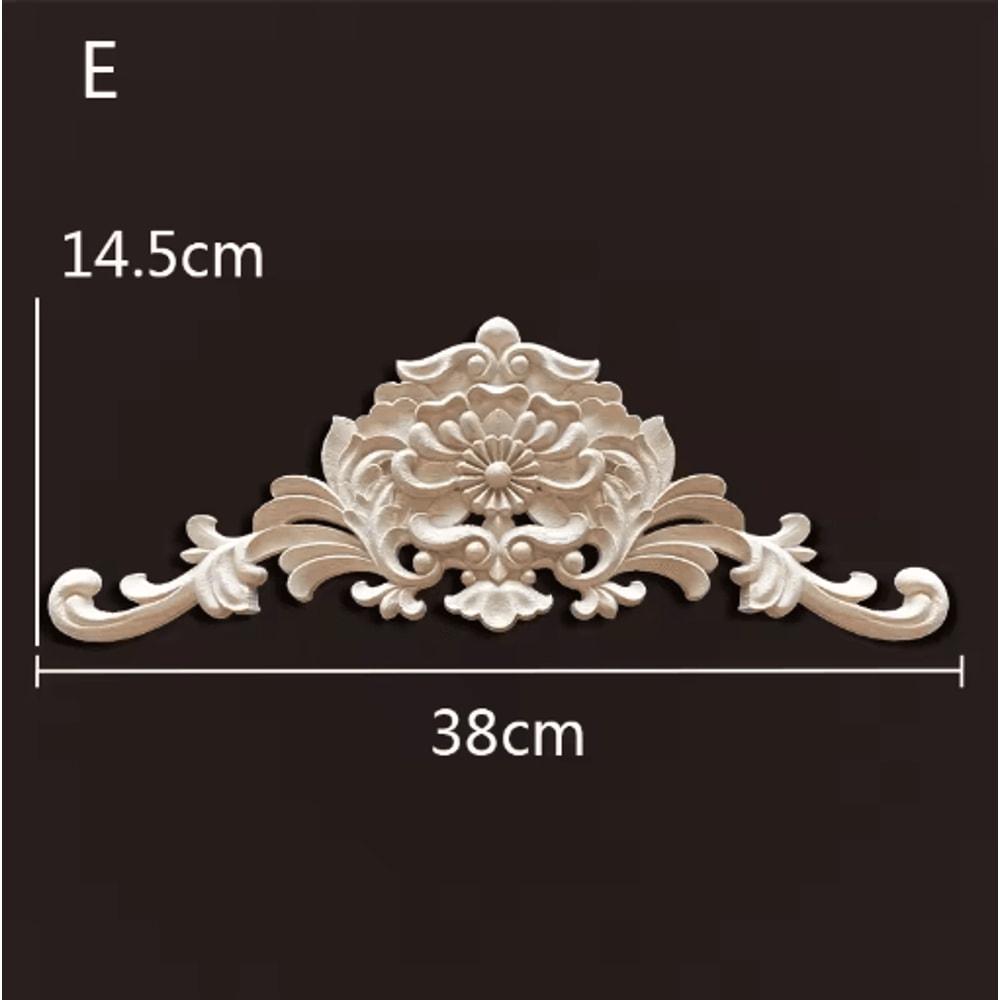 Antique Wood Carving Appliques Decorative Wall Furniture Onlays Mouldings 15