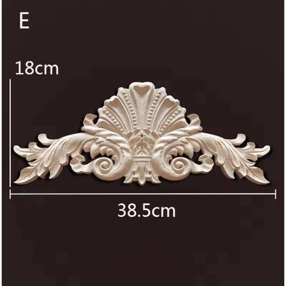 Antique Wood Carving Appliques Decorative Wall Furniture Onlays Mouldings 16