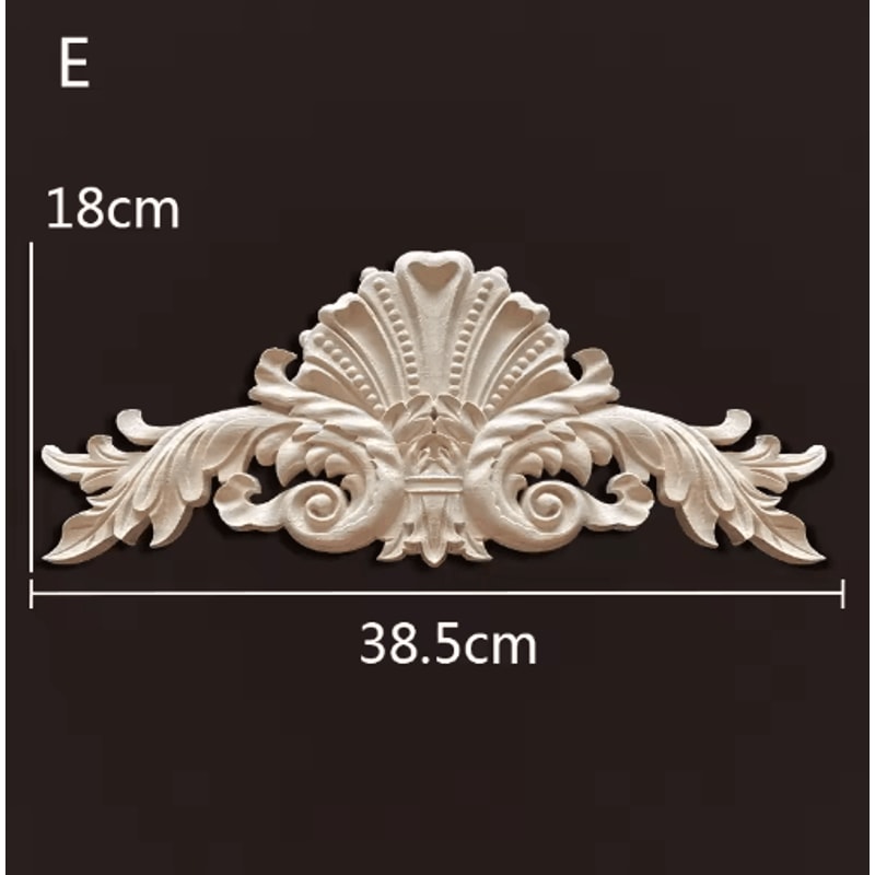 Antique Wood Carving Appliques Decorative Wall Furniture Onlays Mouldings 16