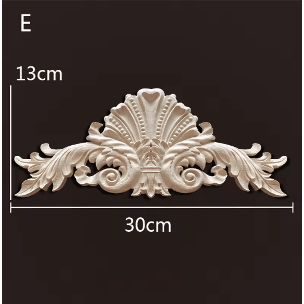 Antique Wood Carving Appliques Decorative Wall Furniture Onlays Mouldings 17