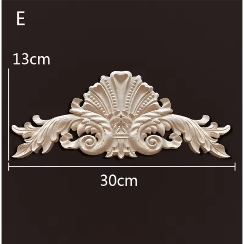 Antique Wood Carving Appliques Decorative Wall Furniture Onlays Mouldings 17