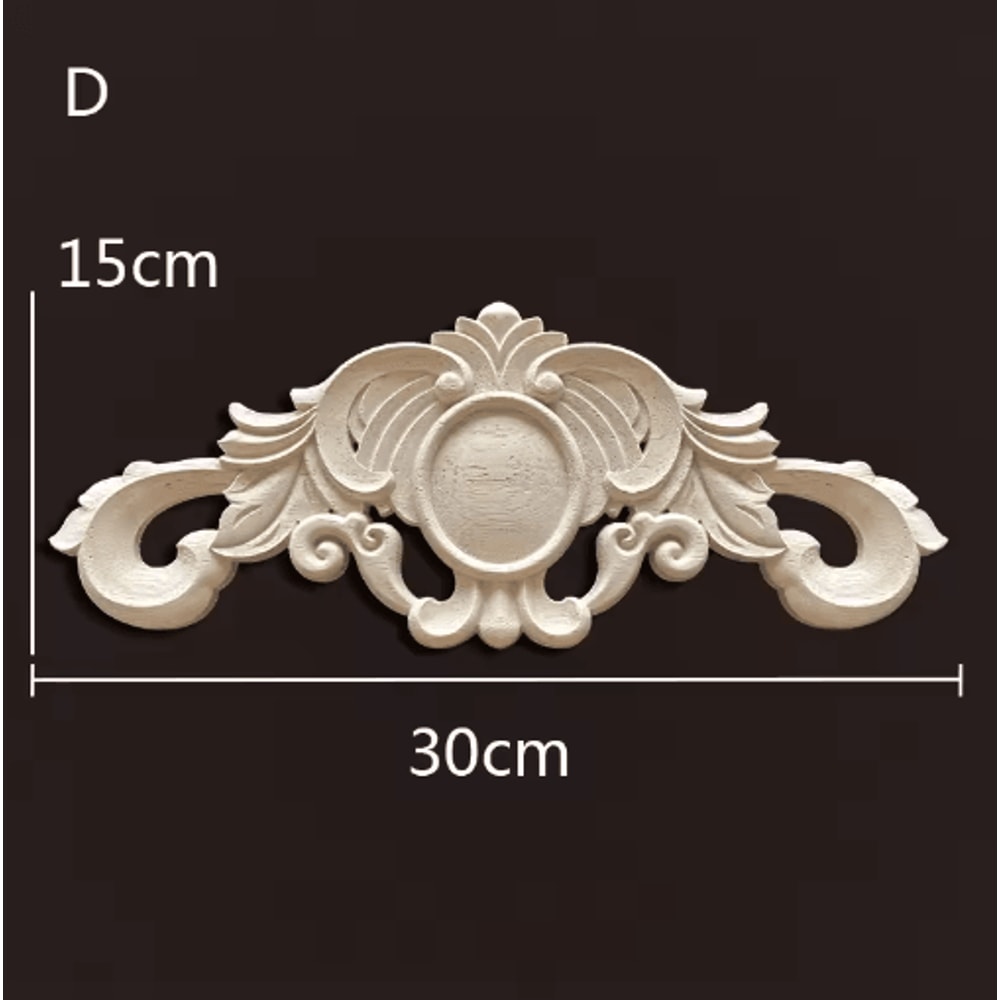 Antique Wood Carving Appliques Decorative Wall Furniture Onlays Mouldings 18