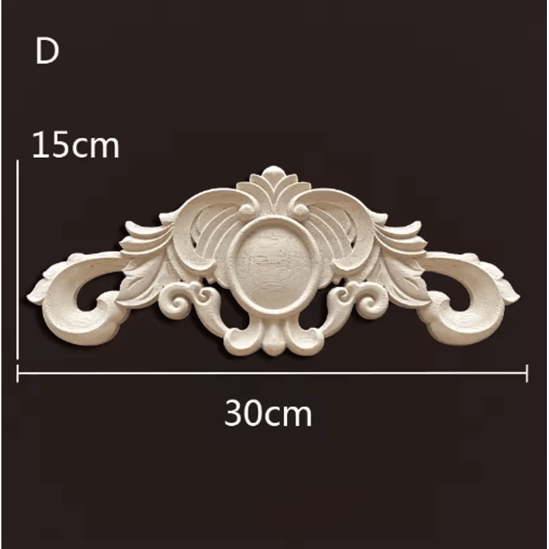 Antique Wood Carving Appliques Decorative Wall Furniture Onlays Mouldings 18