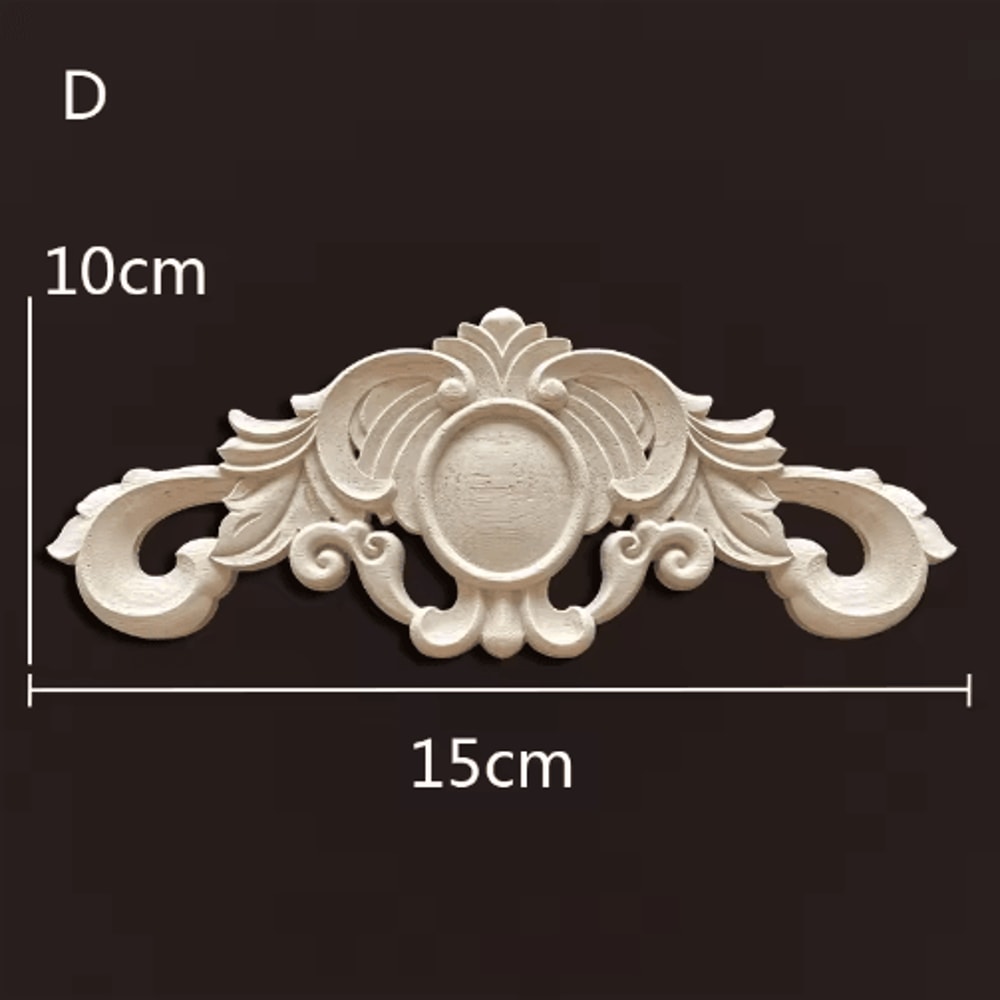 Antique Wood Carving Appliques Decorative Wall Furniture Onlays Mouldings 20