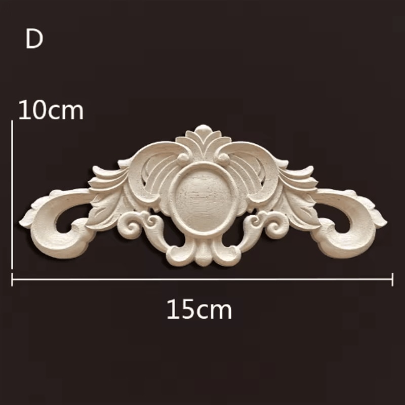 Antique Wood Carving Appliques Decorative Wall Furniture Onlays Mouldings 20