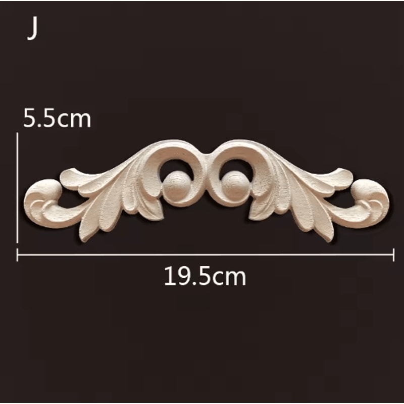Antique Wood Carving Appliques Decorative Wall Furniture Onlays Mouldings 9