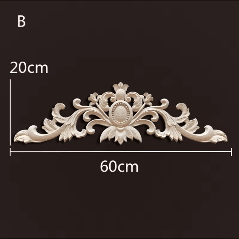 Antique Wood Carving Appliques Decorative Wall Furniture Onlays Mouldings 22