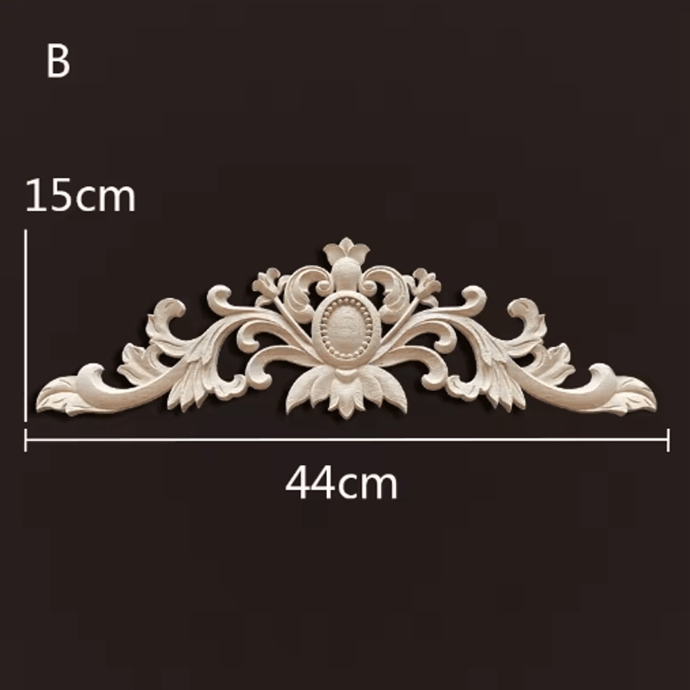 Antique Wood Carving Appliques Decorative Wall Furniture Onlays Mouldings 23