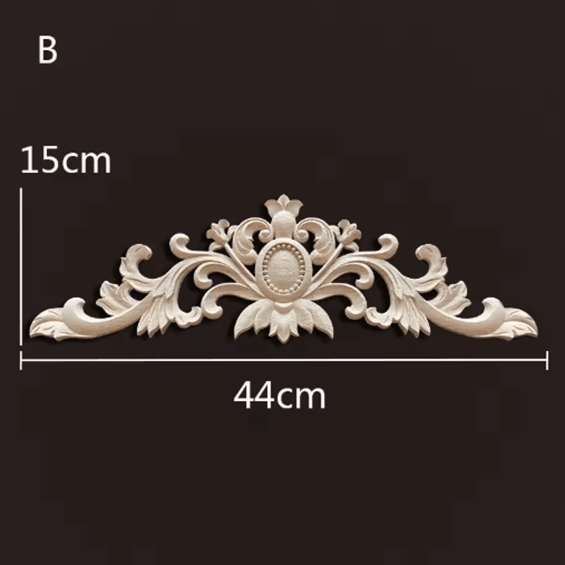 Antique Wood Carving Appliques Decorative Wall Furniture Onlays Mouldings 23