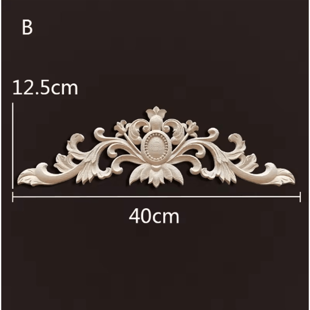 Antique Wood Carving Appliques Decorative Wall Furniture Onlays Mouldings 24