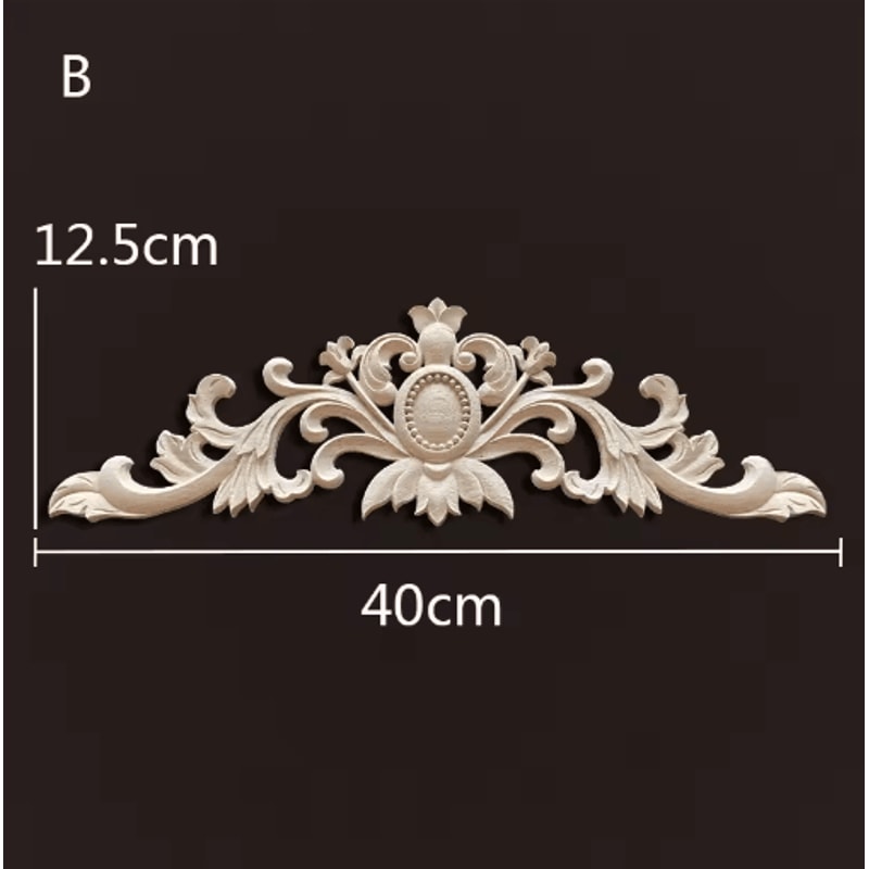 Antique Wood Carving Appliques Decorative Wall Furniture Onlays Mouldings 24