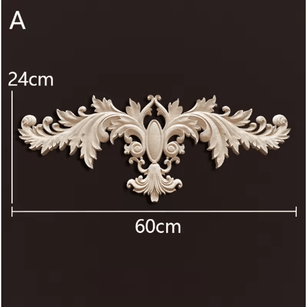 Antique Wood Carving Appliques Decorative Wall Furniture Onlays Mouldings 25