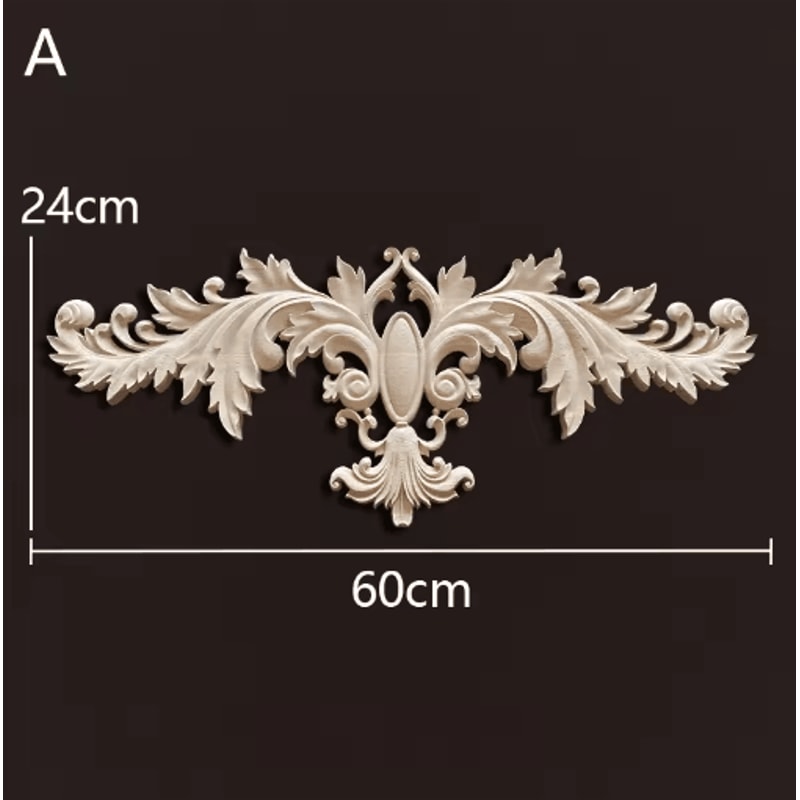 Antique Wood Carving Appliques Decorative Wall Furniture Onlays Mouldings 25