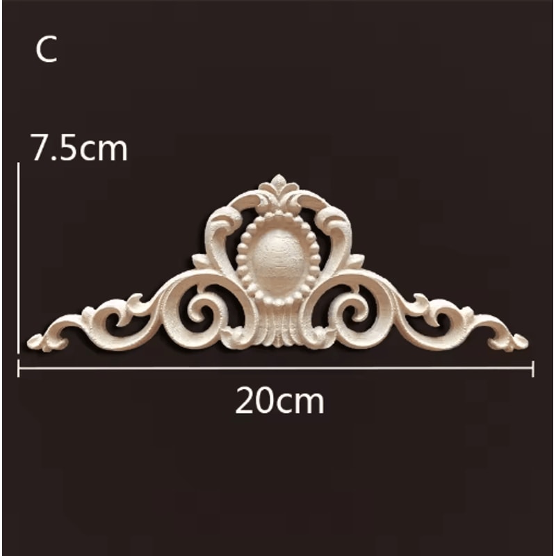 Antique Wood Carving Appliques Decorative Wall Furniture Onlays Mouldings 26