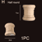 Roman Column Wood Carved Applique Half Round Furniture Onlay Decoration 13