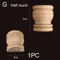 Roman Column Wood Carved Applique Half Round Furniture Onlay Decoration 14