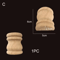 Roman Column Wood Carved Applique Half Round Furniture Onlay Decoration 20