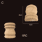 Roman Column Wood Carved Applique Half Round Furniture Onlay Decoration 21