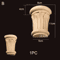 Roman Column Wood Carved Applique Half Round Furniture Onlay Decoration 23