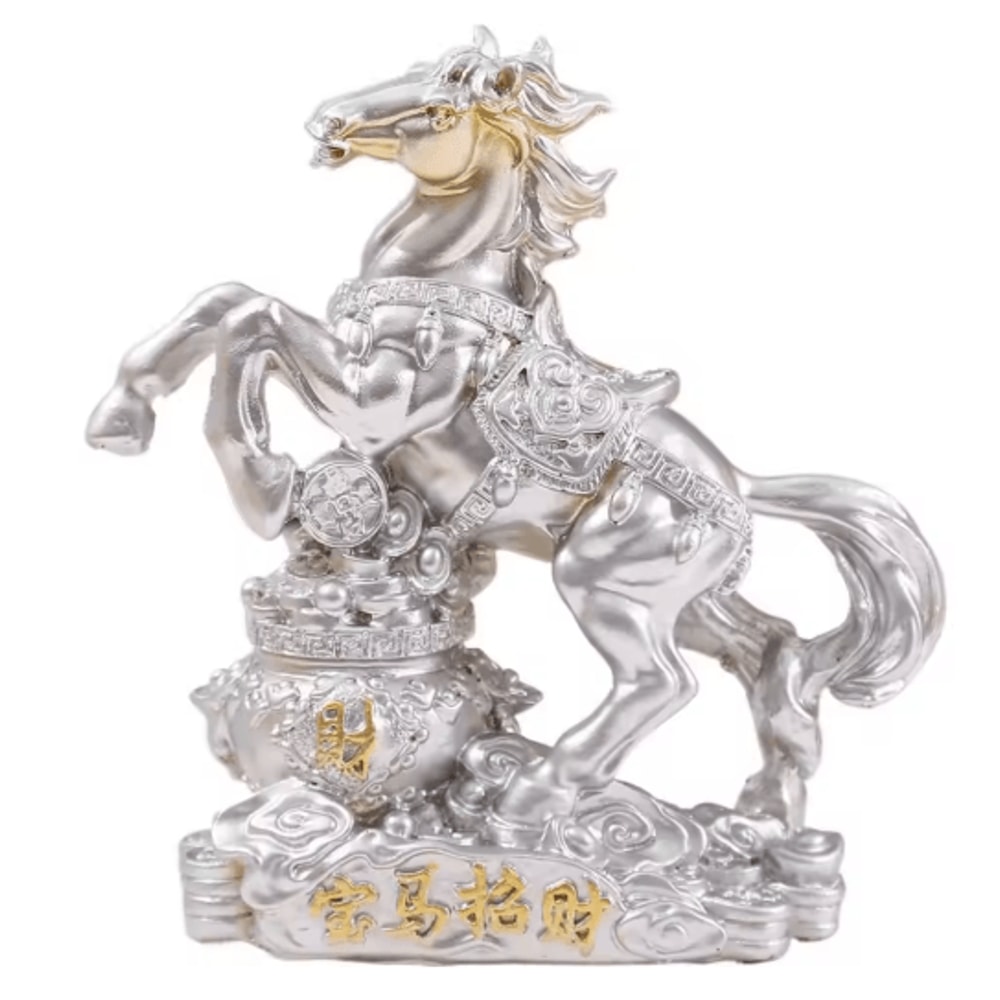 Rosewood Feng Shui Horse Statue Lucky Zodiac Horse Decor For Wealth Success 2