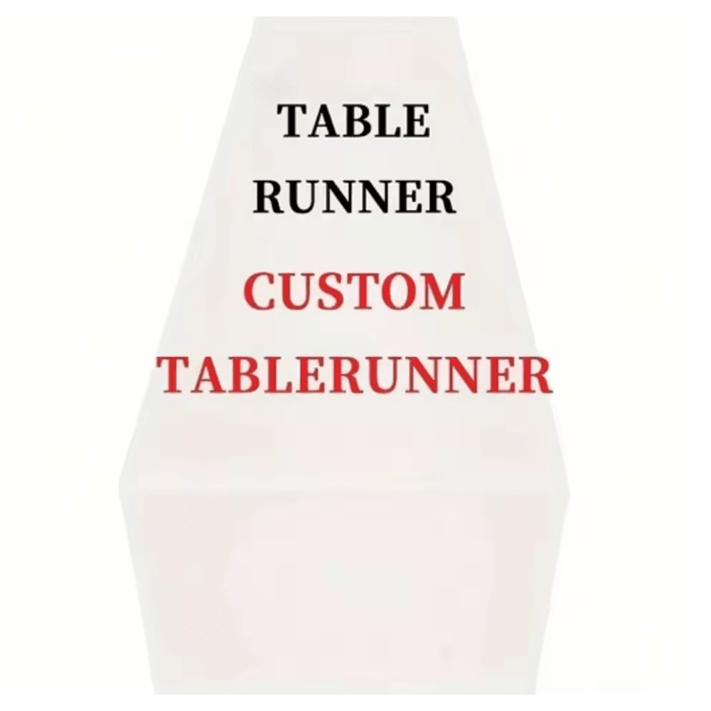 Custom Linen Table Runner Personalized Dining Wedding Table Decor 1
