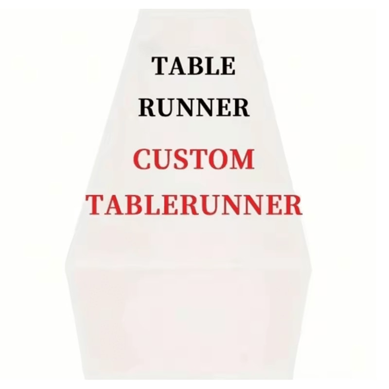 Custom Linen Table Runner Personalized Dining Wedding Table Decor 1