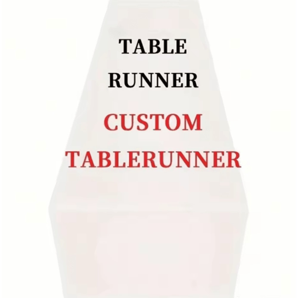 Custom Linen Table Runner Personalized Dining Wedding Table Decor 0