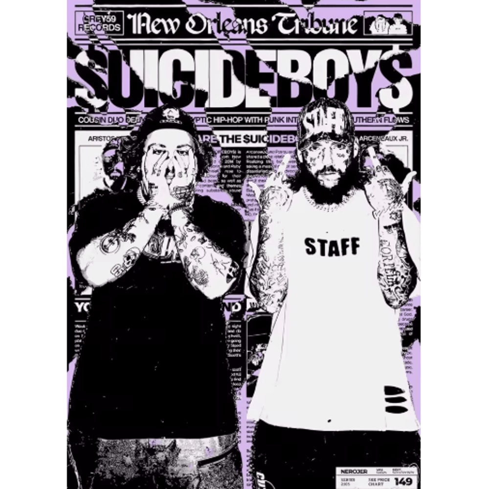 Suicideboys Vintage Rap Album Poster Hip Hop Canvas Wall Art Decor 14