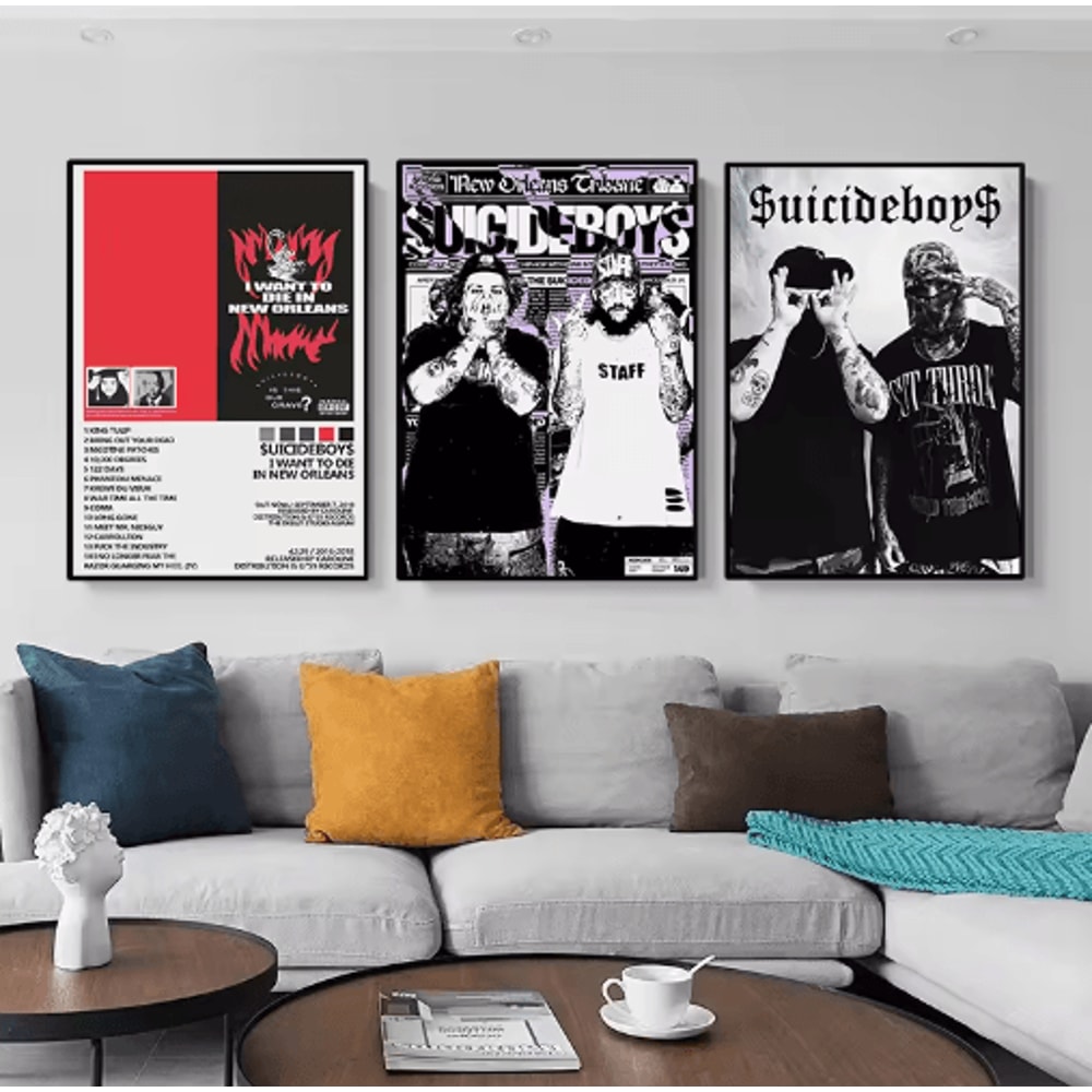 Suicideboys Vintage Rap Album Poster Hip Hop Canvas Wall Art Decor 19