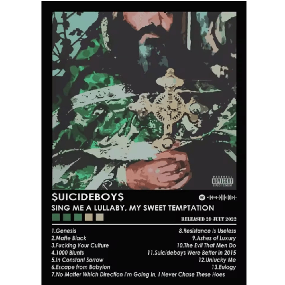 Suicideboys Vintage Rap Album Poster Hip Hop Canvas Wall Art Decor 4