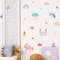 Watercolor Unicorn Rainbow Wall Stickers Fairy Kids Room Decor Decals 6