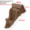 Natural Oak Wood Carved Applique Vintage Decorative Furniture Accent 1