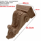Natural Oak Wood Carved Applique Vintage Decorative Furniture Accent 1