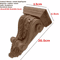 Natural Oak Wood Carved Applique Vintage Decorative Furniture Accent 5