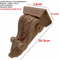 Natural Oak Wood Carved Applique Vintage Decorative Furniture Accent 5