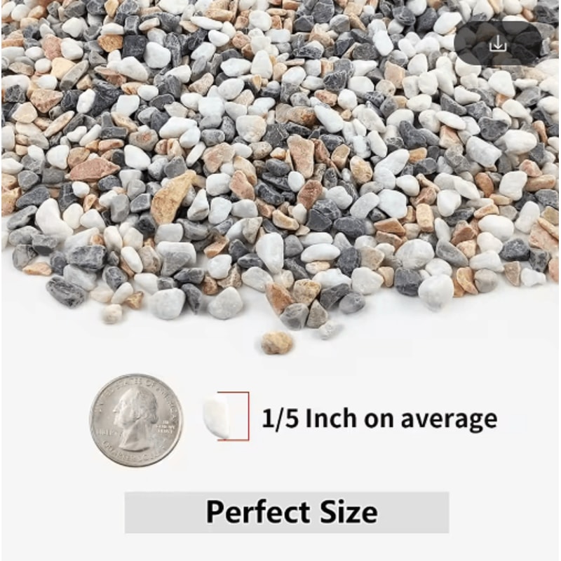Natural Polished River Pebbles Mixed Color Gravel For Garden Aquarium Decor 3