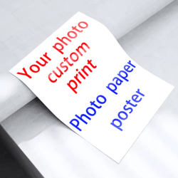 custom photo poster print – personalized rc satin photo paper wall art