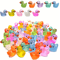 Glowing Mini Duck Figurines Set Resin Fairy Garden Micro Landscape Decor 0