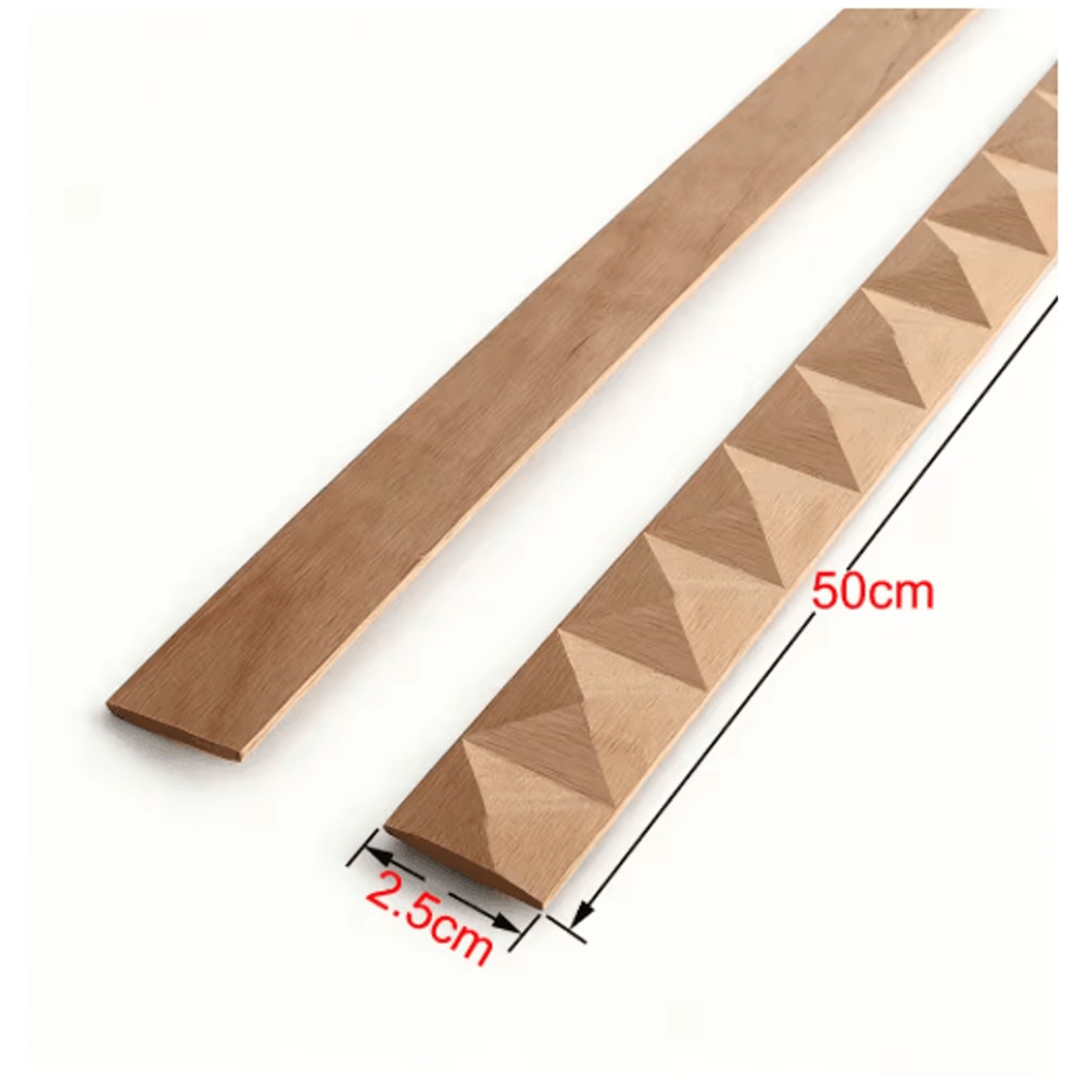 Exquisite Long Wood Carved Applique Decorative Furniture Trim Onlay 8