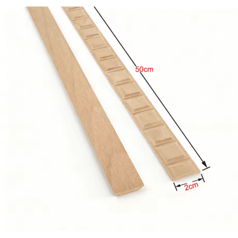 Exquisite Long Wood Carved Applique Decorative Furniture Trim Onlay 23