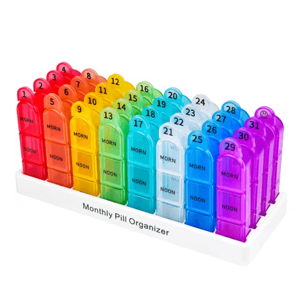 Portable Weekly Pill Organizer Case TravelFriendly Medication Supplement Box 3