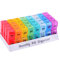 Portable Weekly Pill Organizer Case TravelFriendly Medication Supplement Box 5