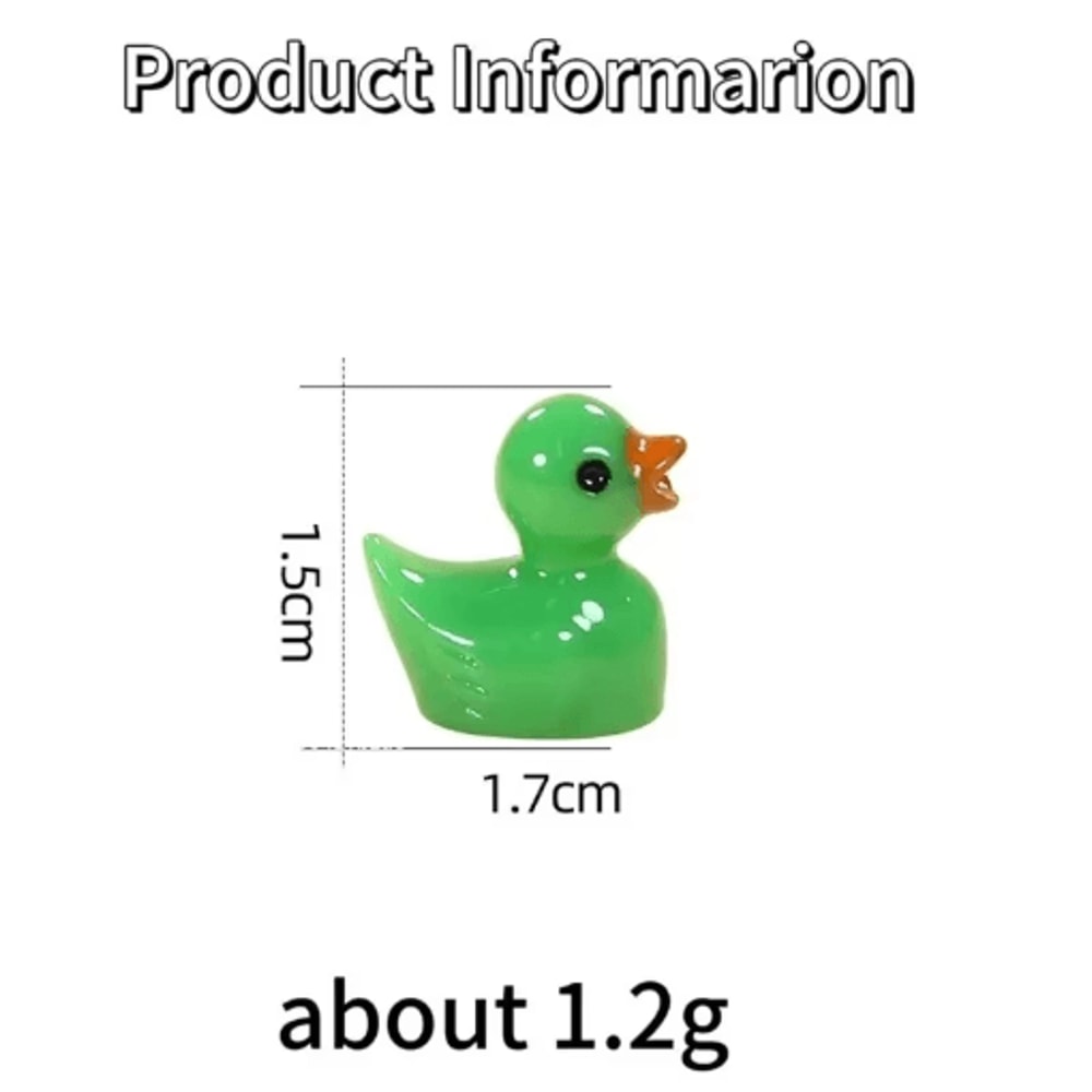 GlowintheDark Mini Resin Ducks Set Fairy Garden Aquarium Miniatures 10300pcs 5